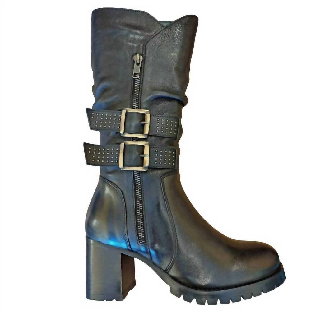 NEW ERIC MICHAEL women's tanya boots in black